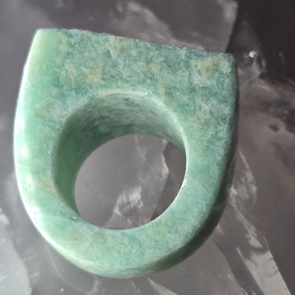 Amazonite Solid Ring Size 8 - image 4